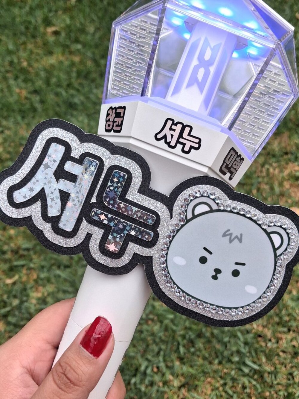 SHOWNU MONSTA X Lightstick Sign Mondoongie Decoration Name Banner NEW Handmade